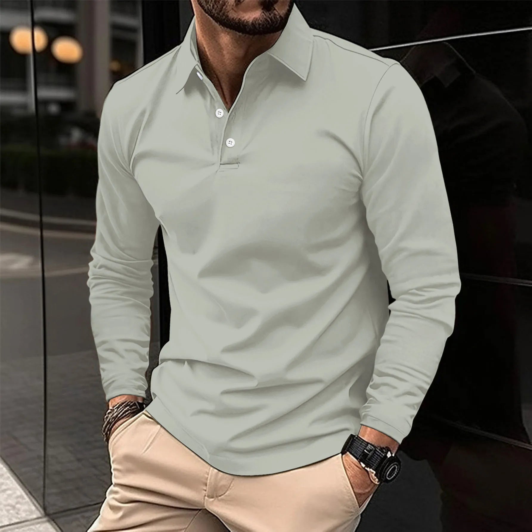 LIAM™ | Collared Long-Sleeve