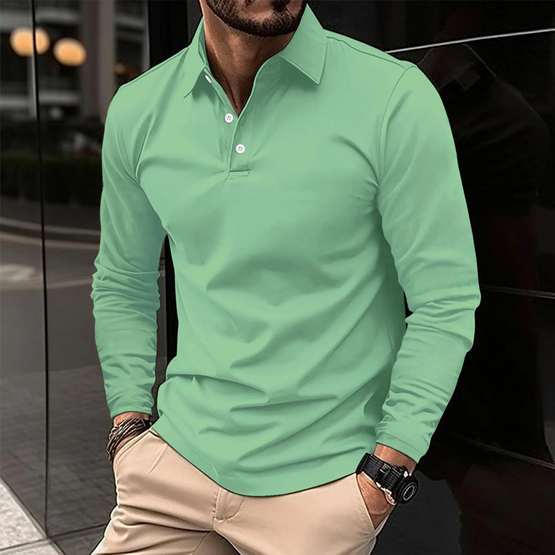 LIAM™ | Collared Long-Sleeve