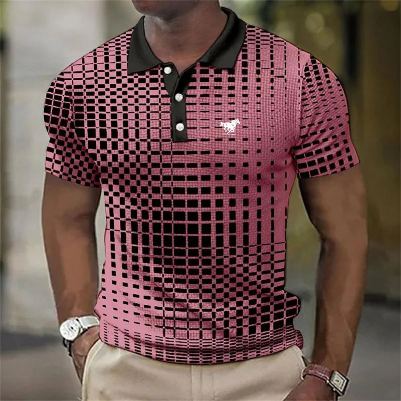 LIAM™ | Men's 3D Print Polo