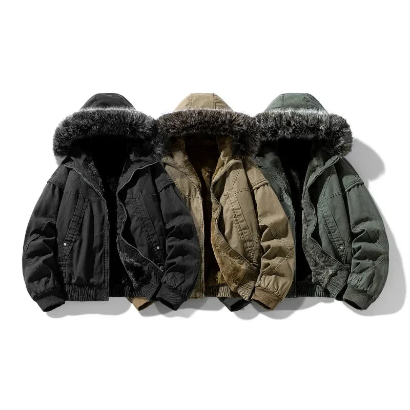 LIAM™ | Elegant Fleece-Lined Cargo Jacket