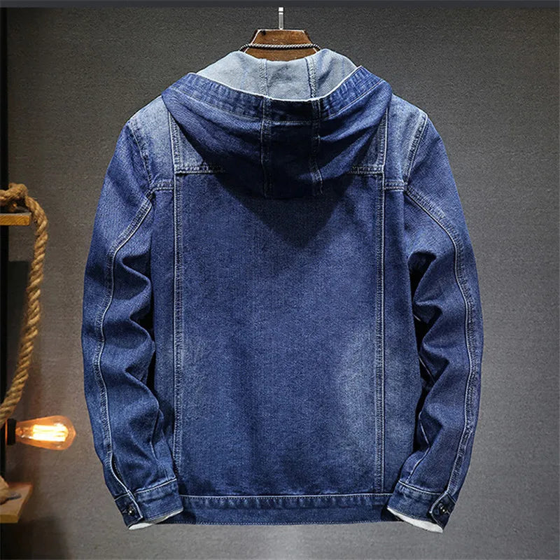 LIAM™ | RETRO DENIM HOODIE