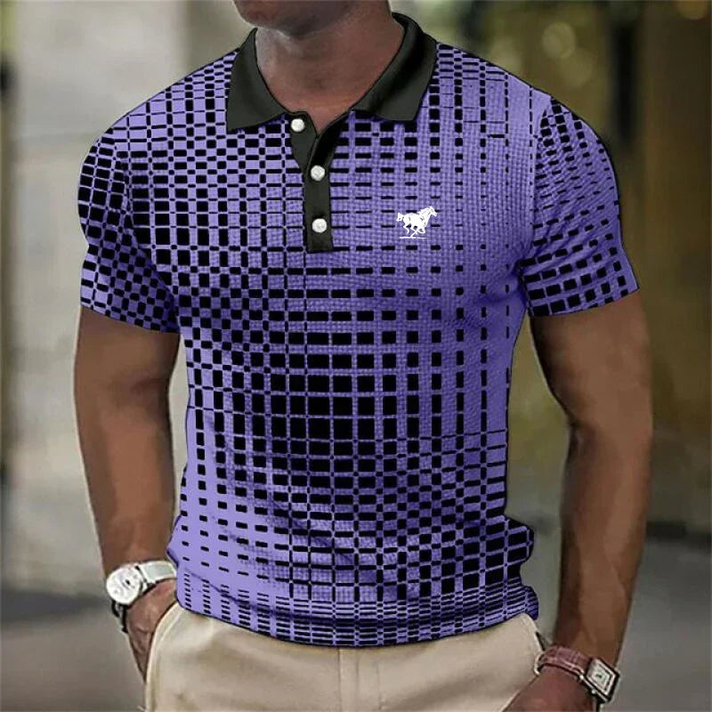 LIAM™ | Men's 3D Print Polo