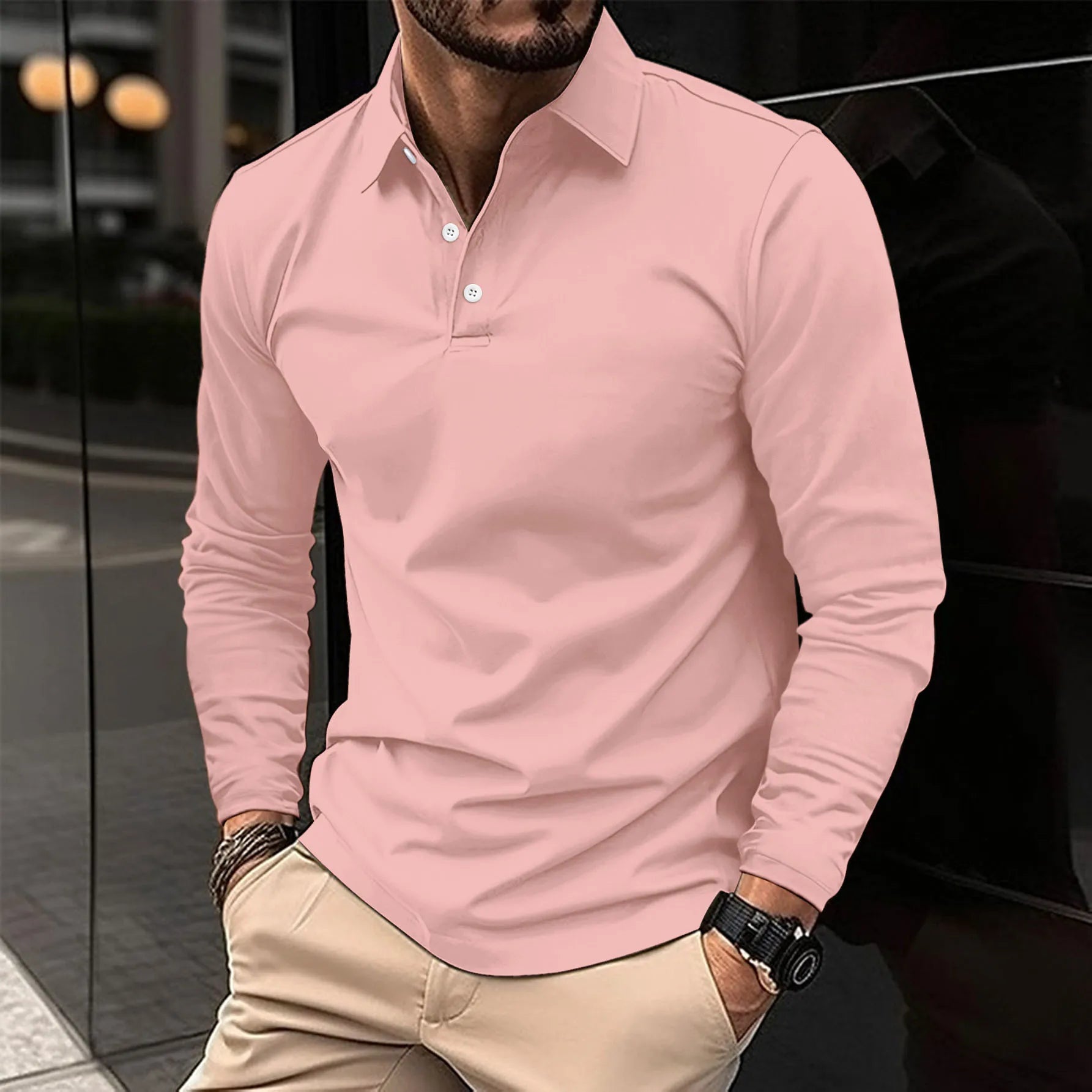 LIAM™ | Collared Long-Sleeve