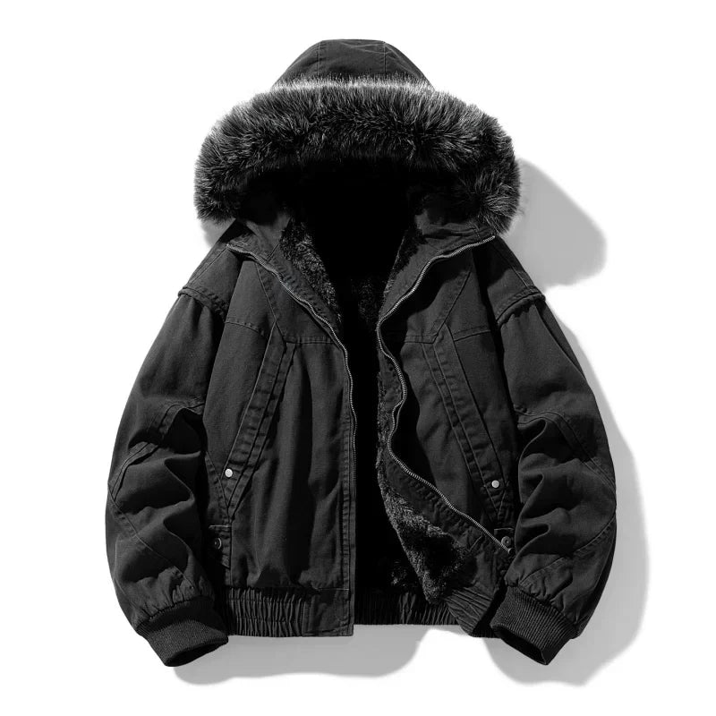 LIAM™ | Elegant Fleece-Lined Cargo Jacket
