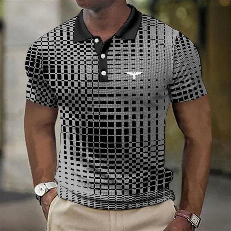 LIAM™ | Men's 3D Print Polo
