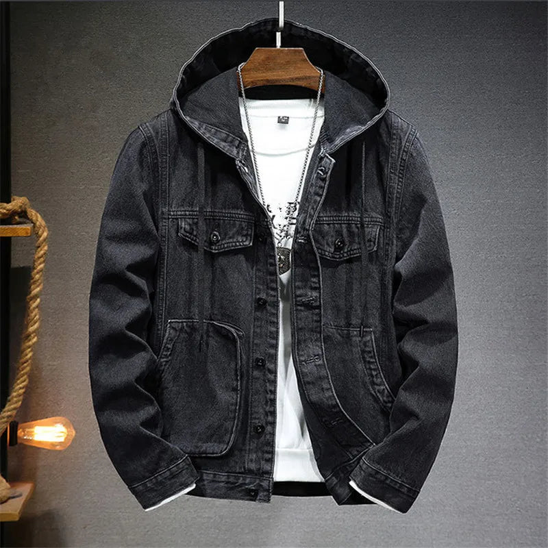 LIAM™ | RETRO DENIM HOODIE