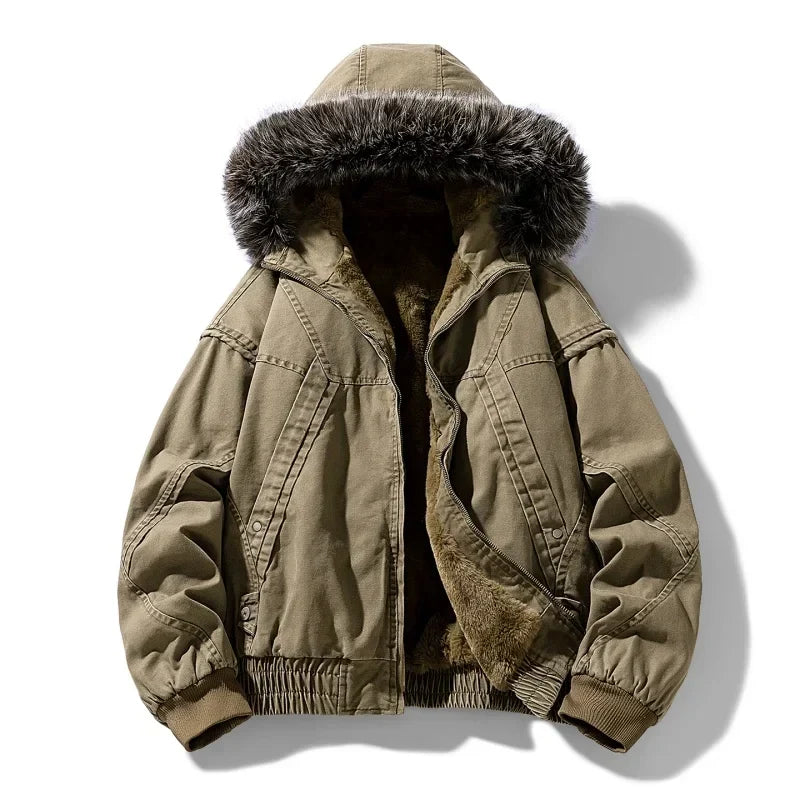 LIAM™ | Elegant Fleece-Lined Cargo Jacket