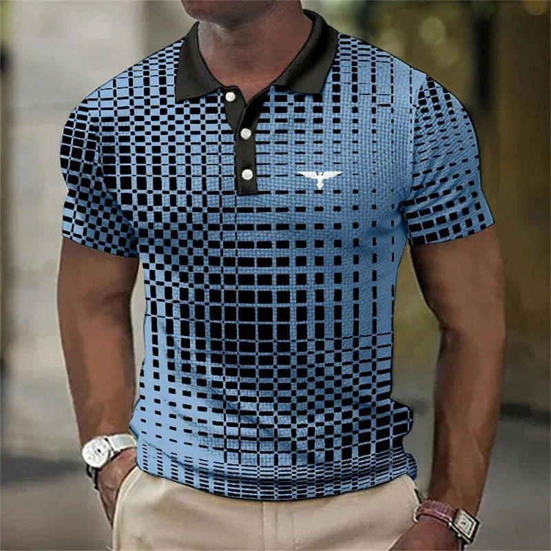LIAM™ | Men's 3D Print Polo