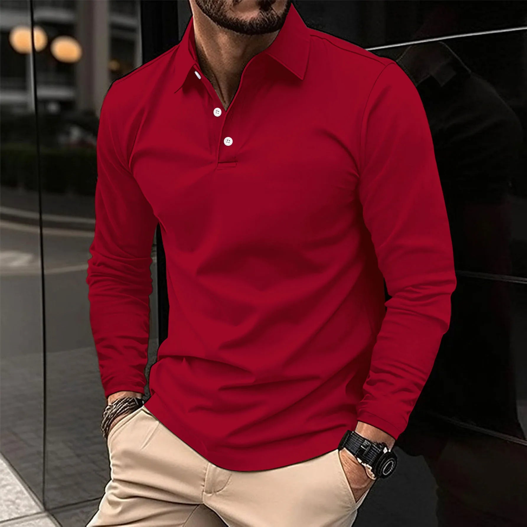 LIAM™ | Collared Long-Sleeve