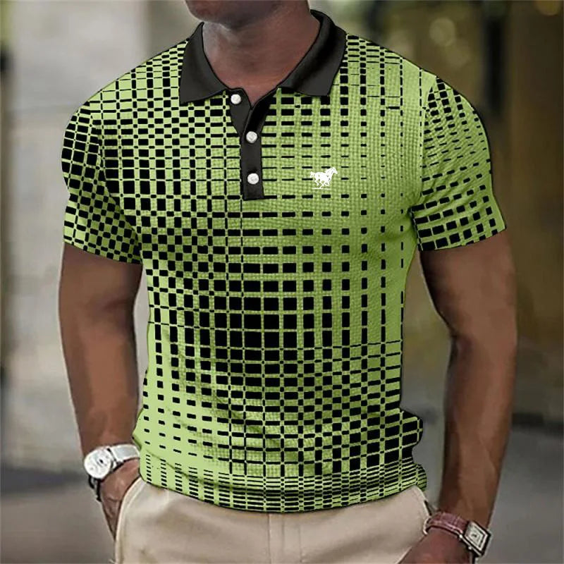 LIAM™ | Men's 3D Print Polo