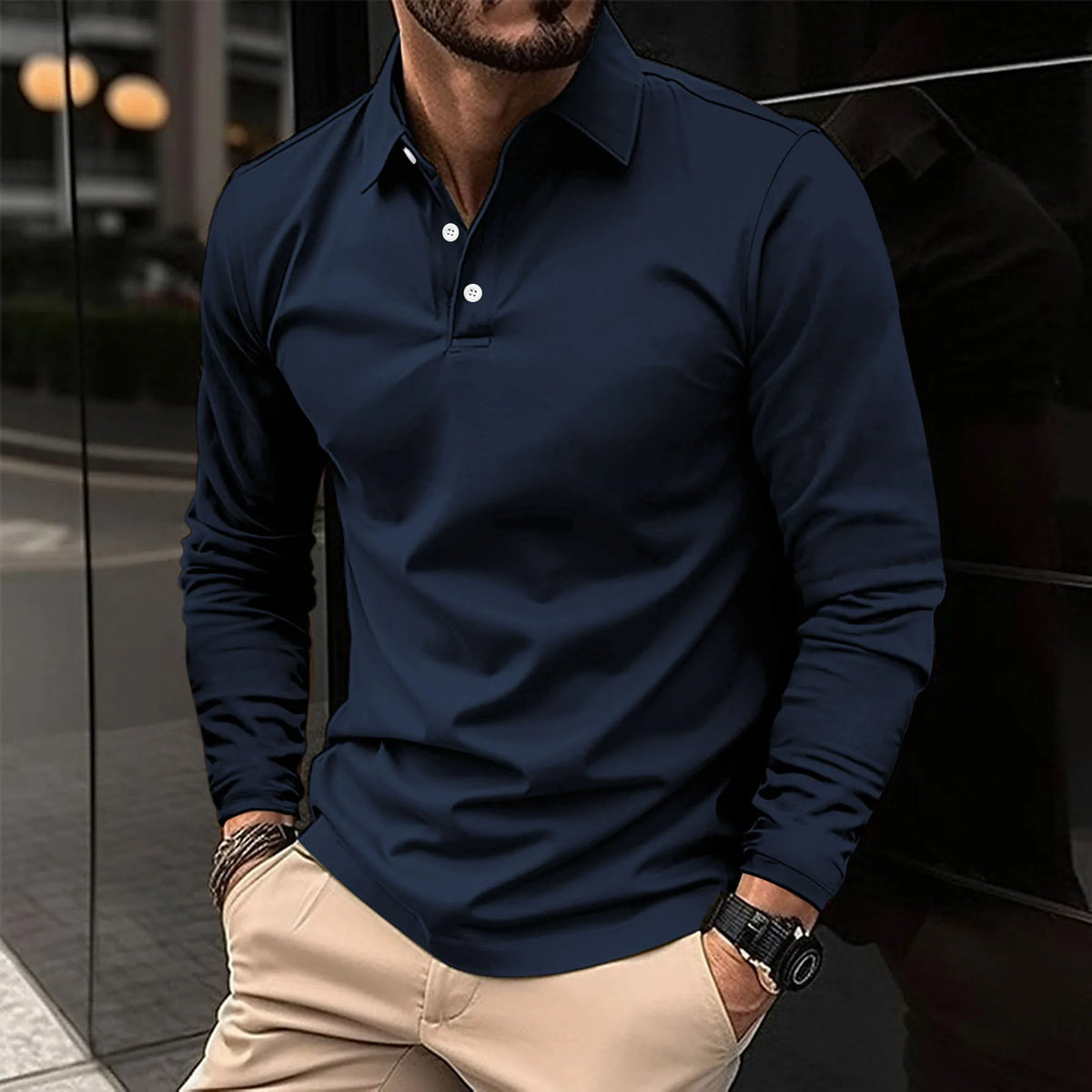LIAM™ | Collared Long-Sleeve