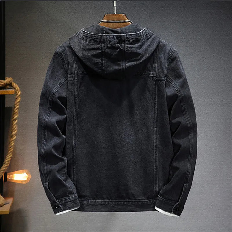 LIAM™ | RETRO DENIM HOODIE