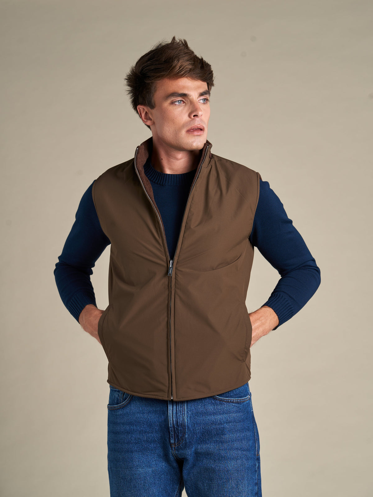 LIAM™ | Reversible Wool Vest