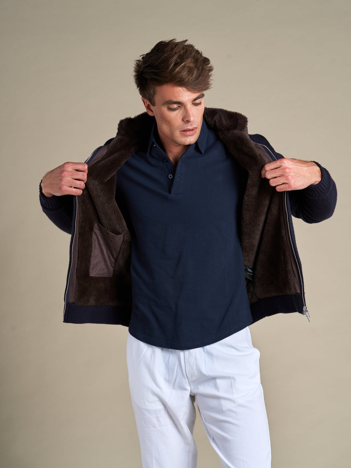 LIAM™ | Fully Fur-Lined Cardigan