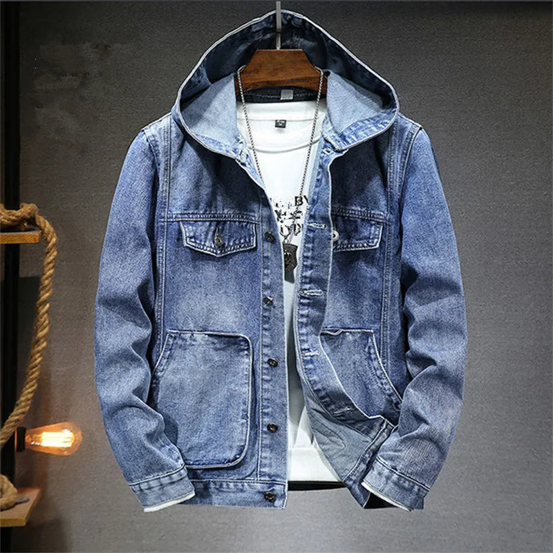 LIAM™ | RETRO DENIM HOODIE