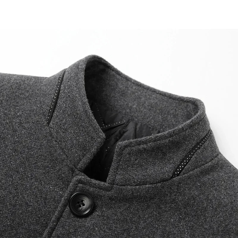 LIAM™ | Men's Tailored Wool-Blend Overcoat
