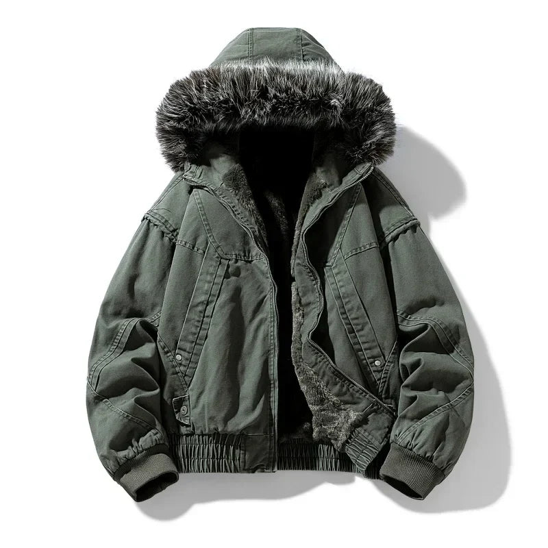 LIAM™ | Elegant Fleece-Lined Cargo Jacket