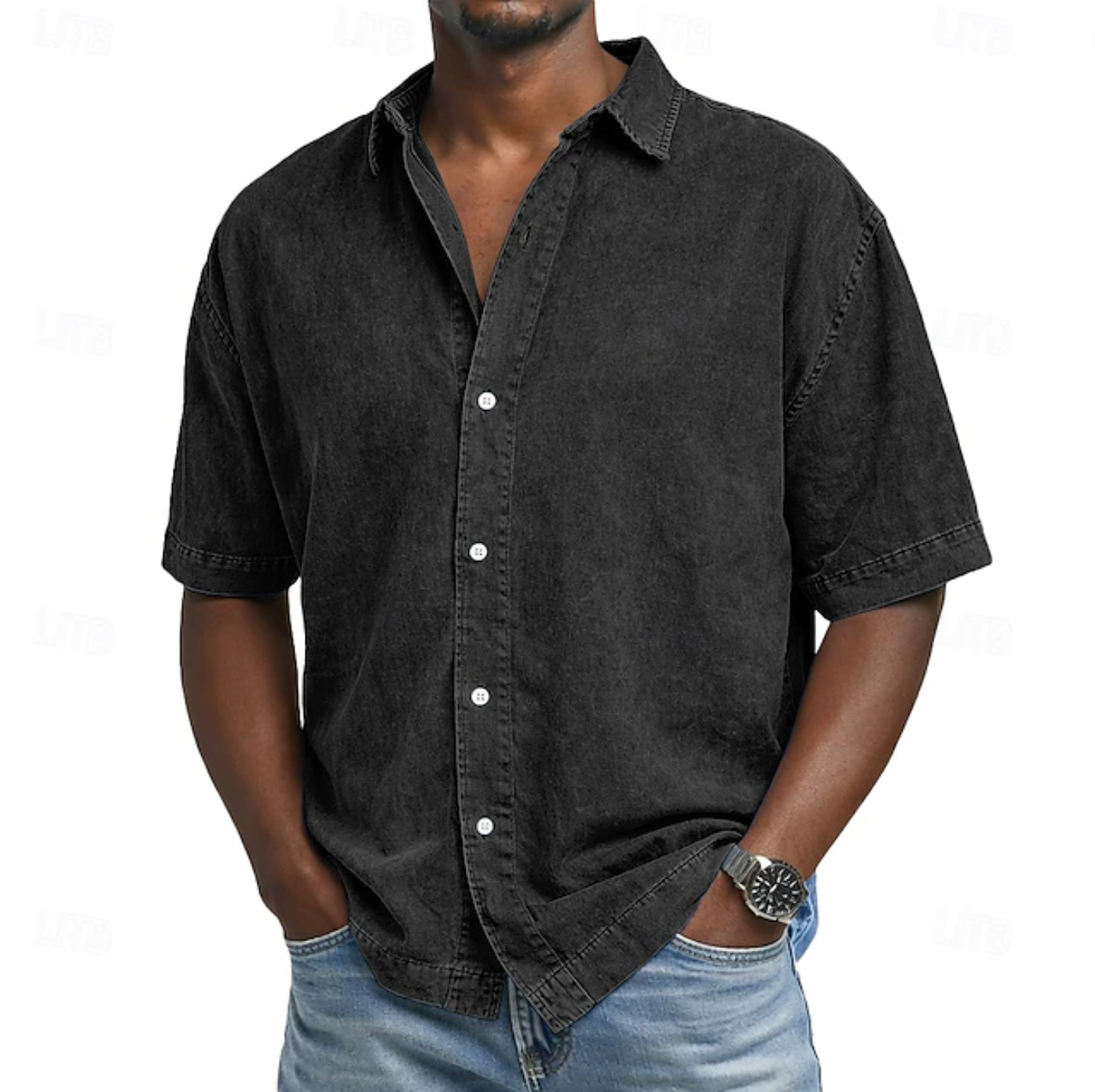 LIAM™ | Men's Acid Wash Shirt