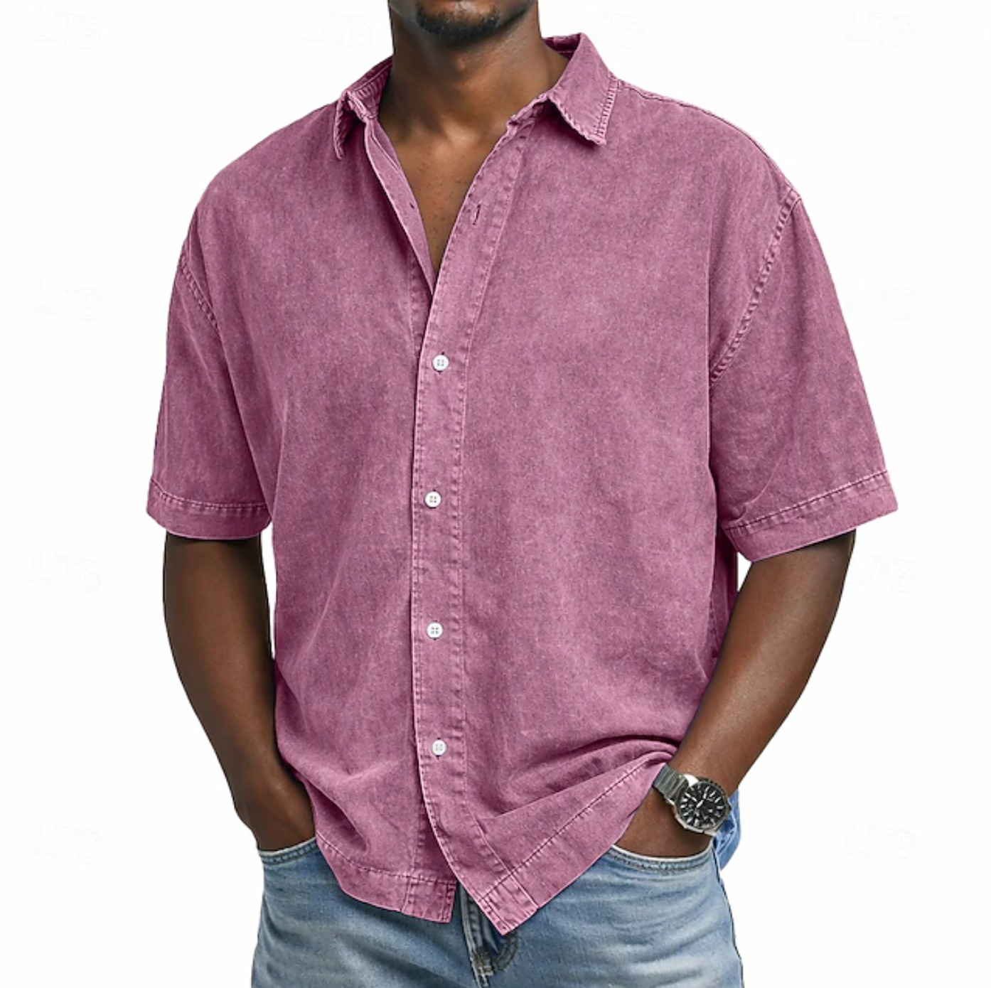 LIAM™ | Men's Acid Wash Shirt