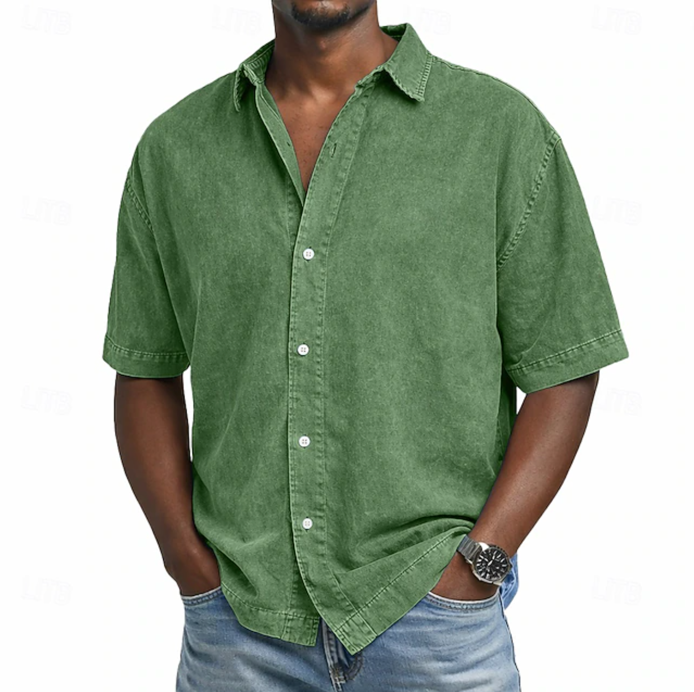 LIAM™ | Men's Acid Wash Shirt