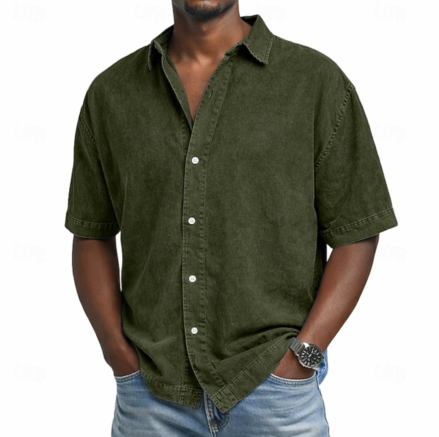 LIAM™ | Men's Acid Wash Shirt