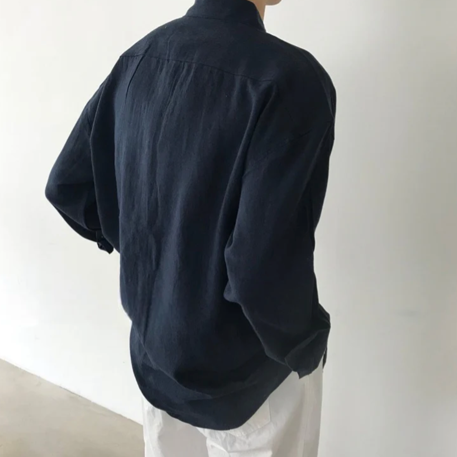 LIAM™ | Men's Spargi Linen Pocket Shirt