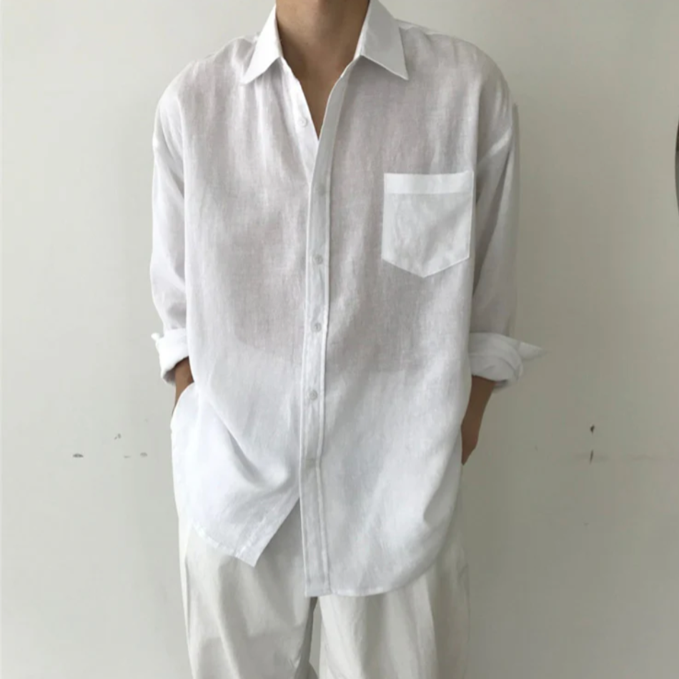 LIAM™ | Men's Spargi Linen Pocket Shirt