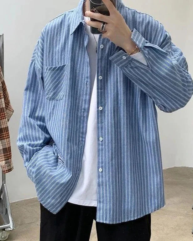 LIAM™ | OVERSIZED STRIPED SHIRT