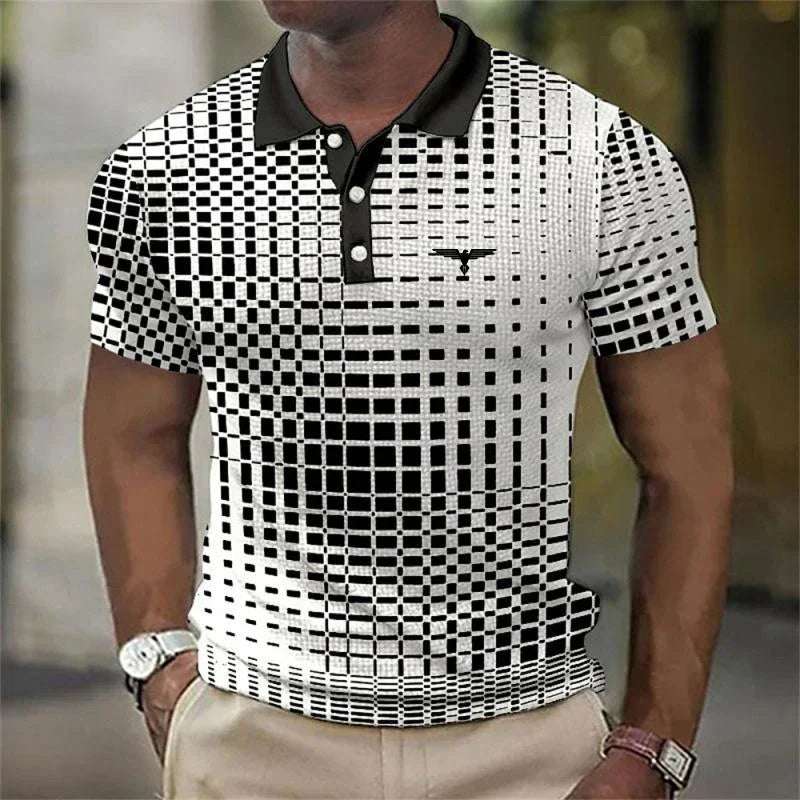 LIAM™ | Men's 3D Print Polo