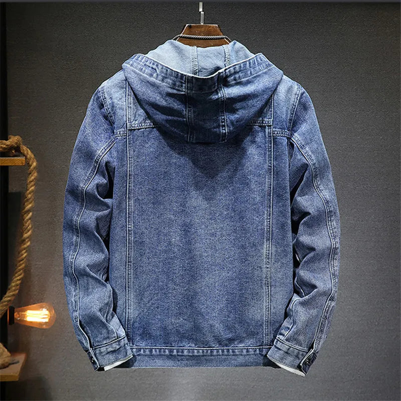LIAM™ | RETRO DENIM HOODIE