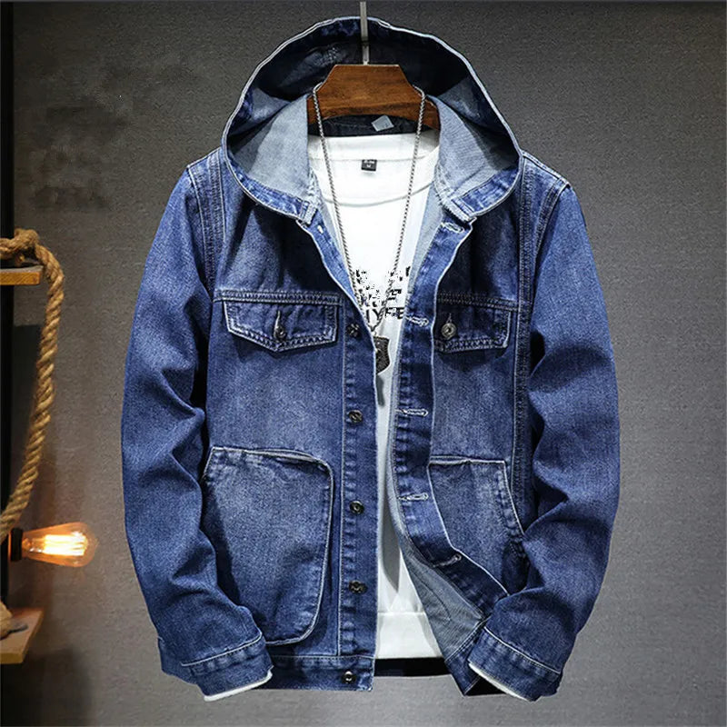 LIAM™ | RETRO DENIM HOODIE