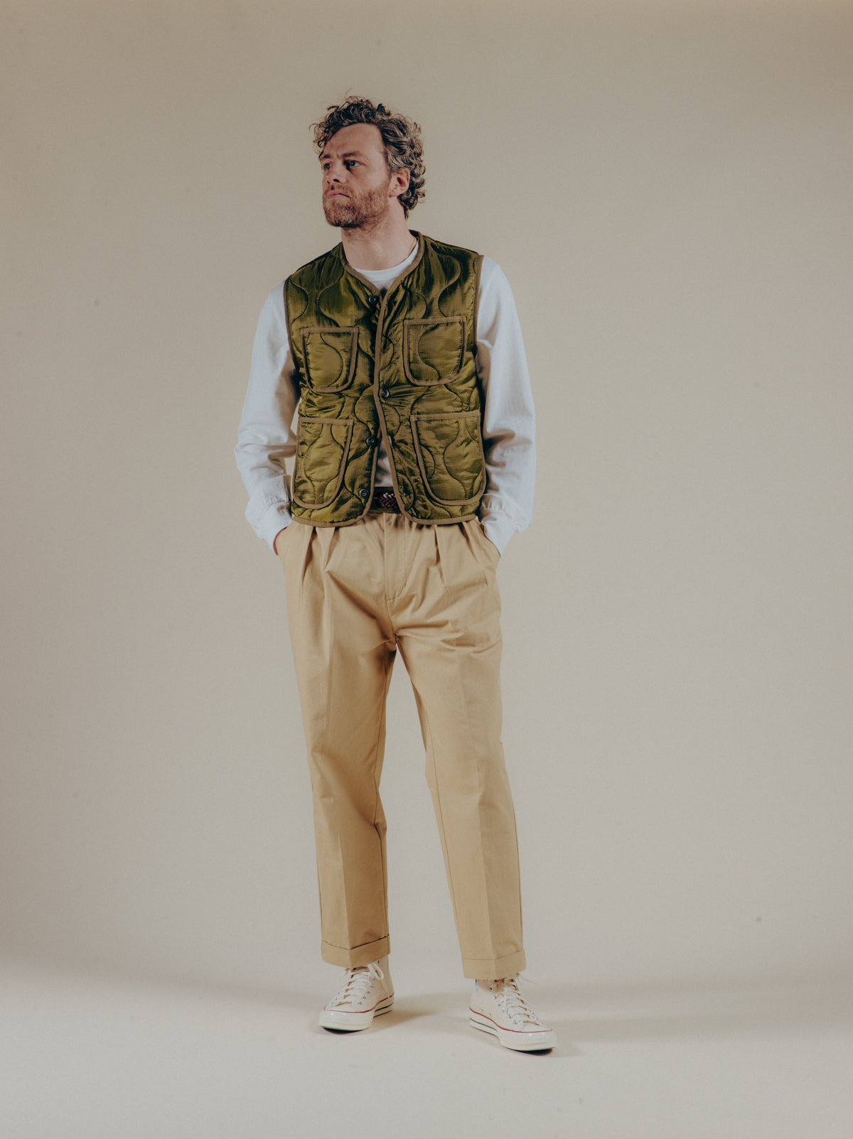 LIAM™ | The Liner Vest - Military Green