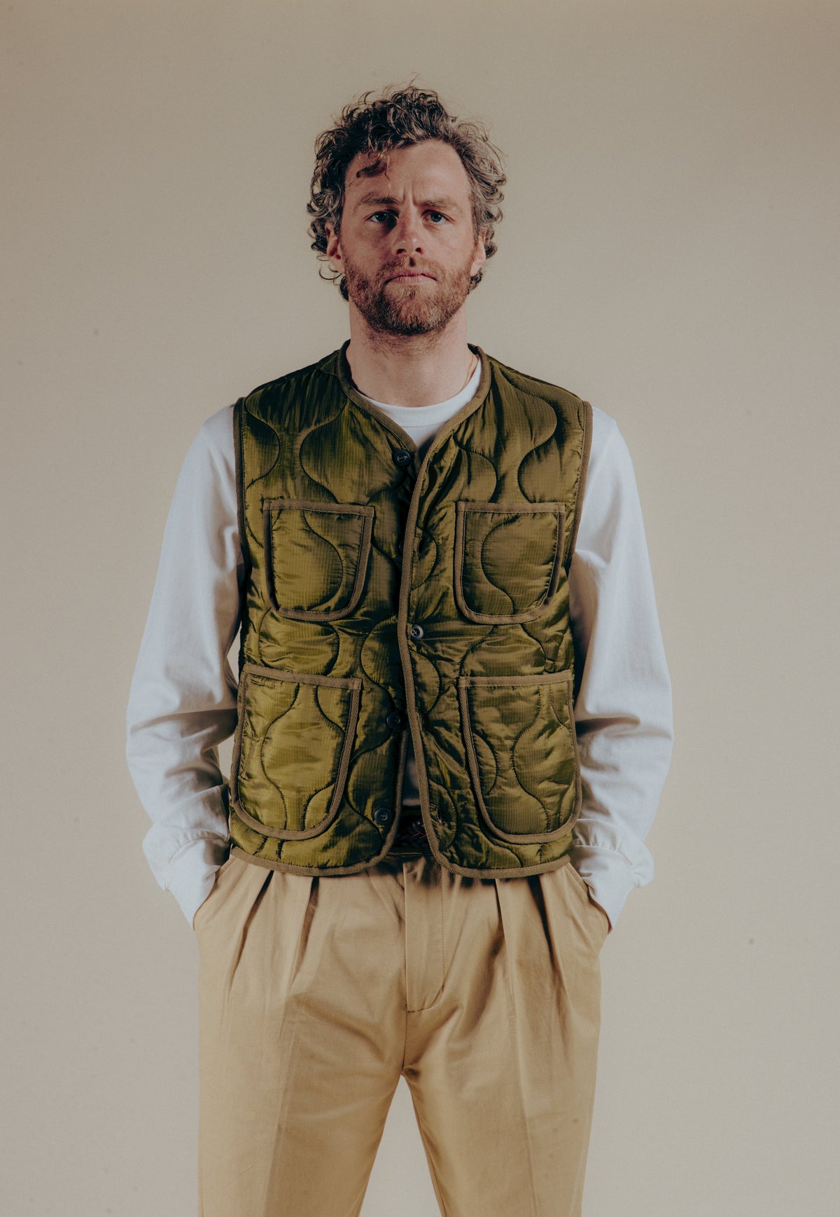 LIAM™ | The Liner Vest - Military Green