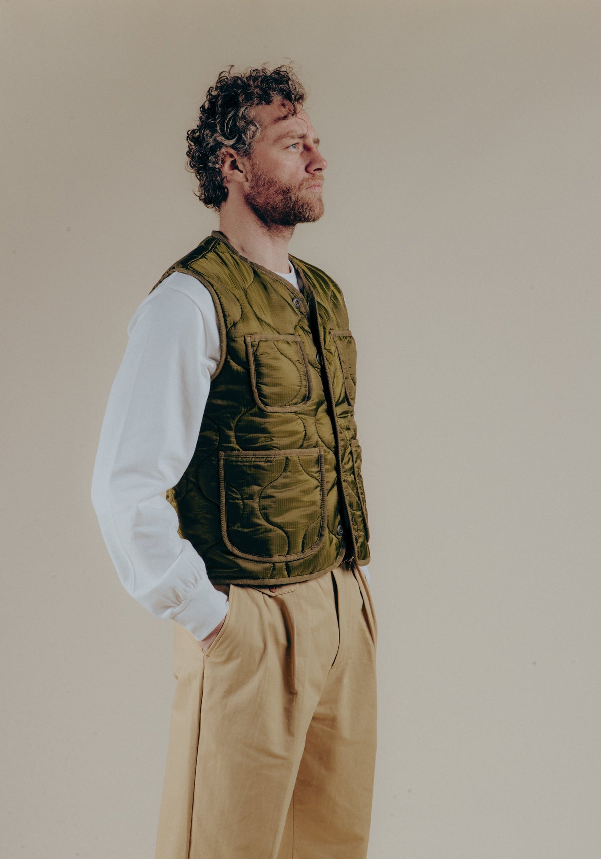 LIAM™ | The Liner Vest - Military Green