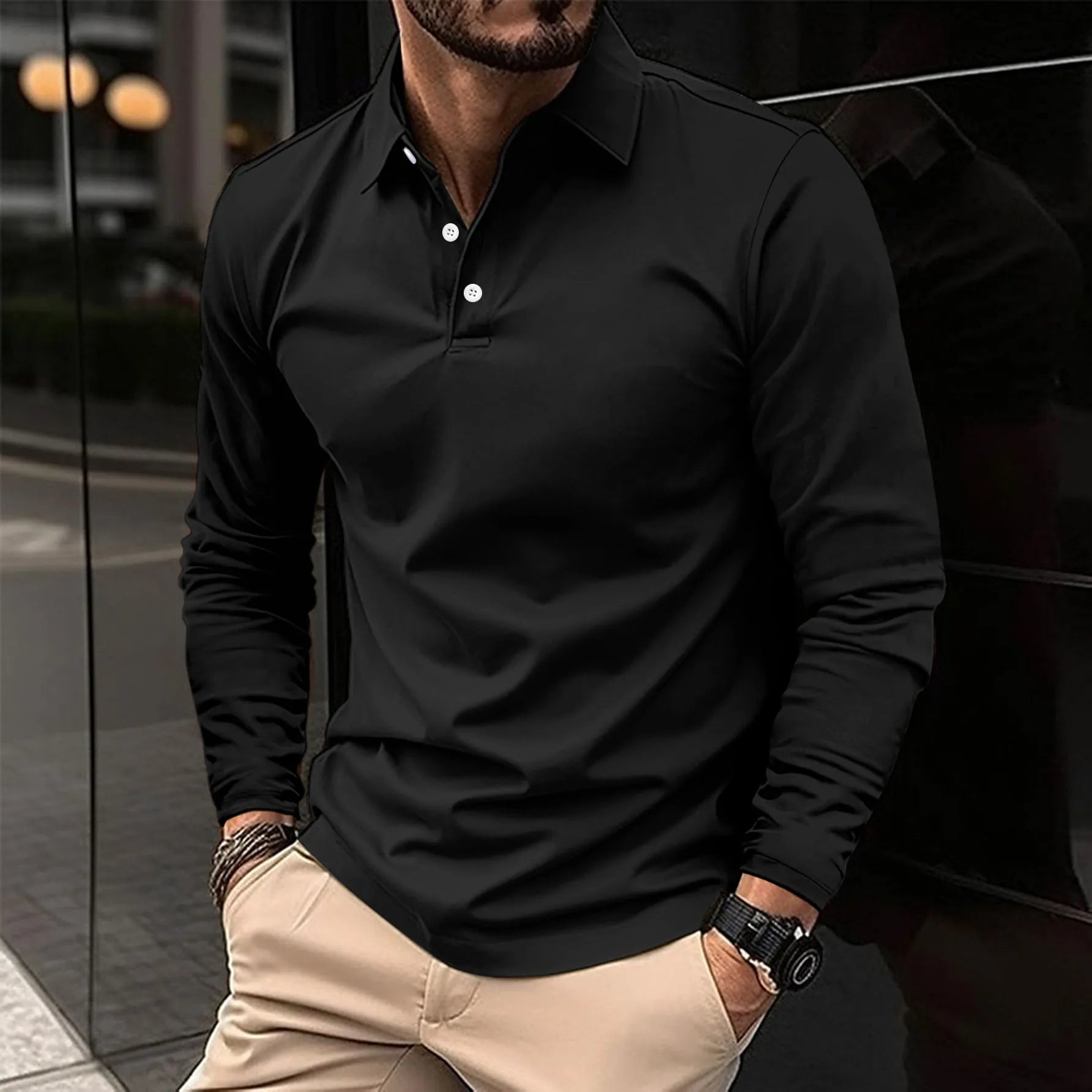 LIAM™ | Collared Long-Sleeve