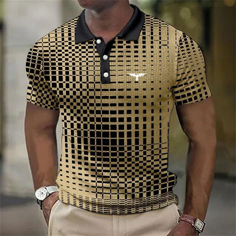 LIAM™ | Men's 3D Print Polo