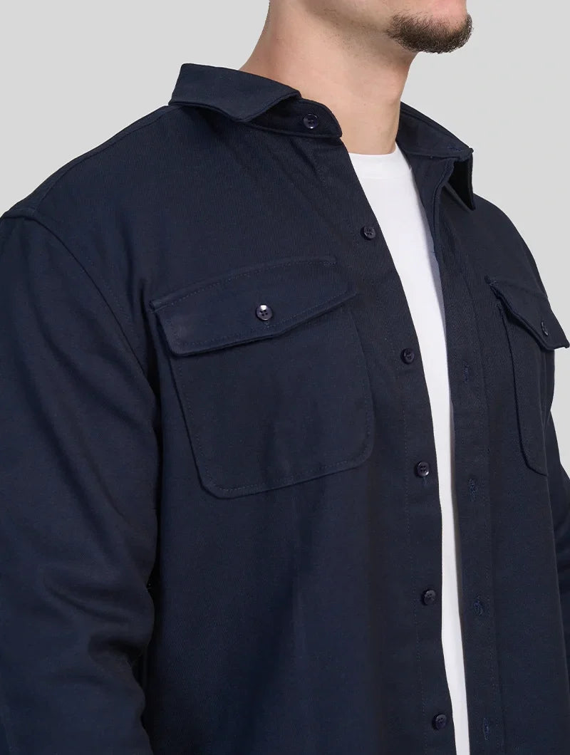 LIAM™ | Simon Overshirt - Navy Blue