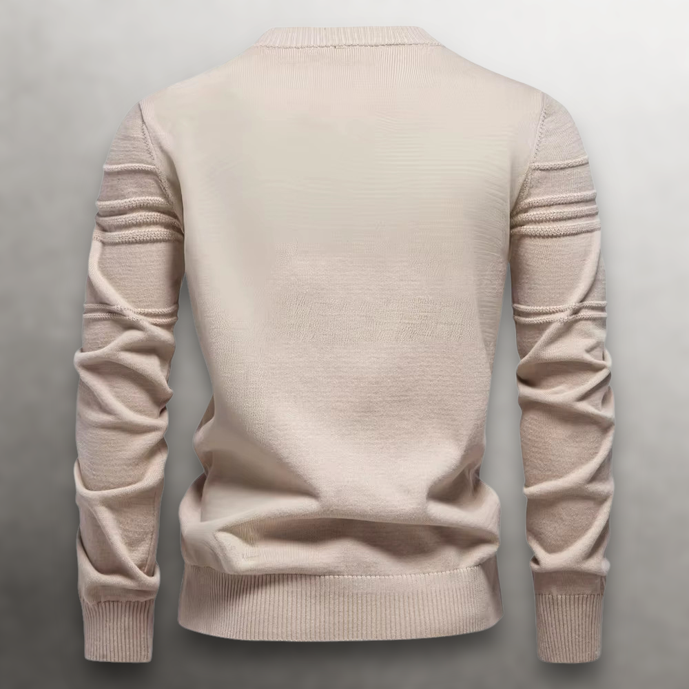 LIAM™ | Sullivan Grid-Knit Cotton Sweater