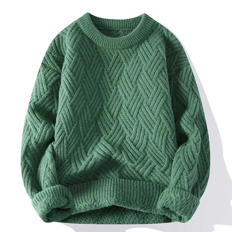 LIAM™ | Morgan Crewneck Patterned Sweater
