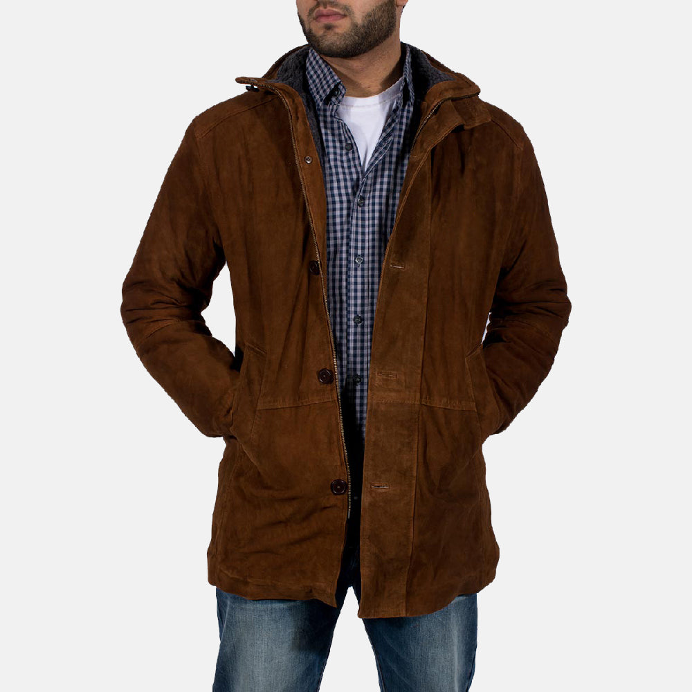 LIAM™ | Sheriff Brown Suede Jacket