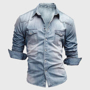 LIAM™ | Slim-Fit Denim Shirt