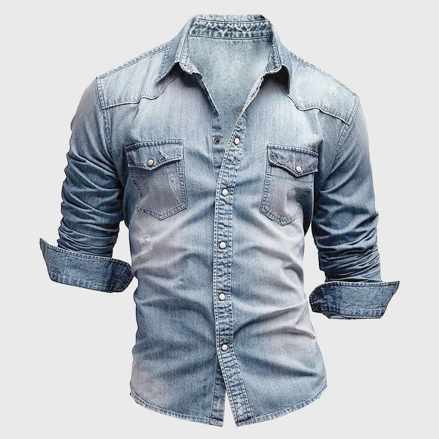LIAM™ | Slim-Fit Denim Shirt