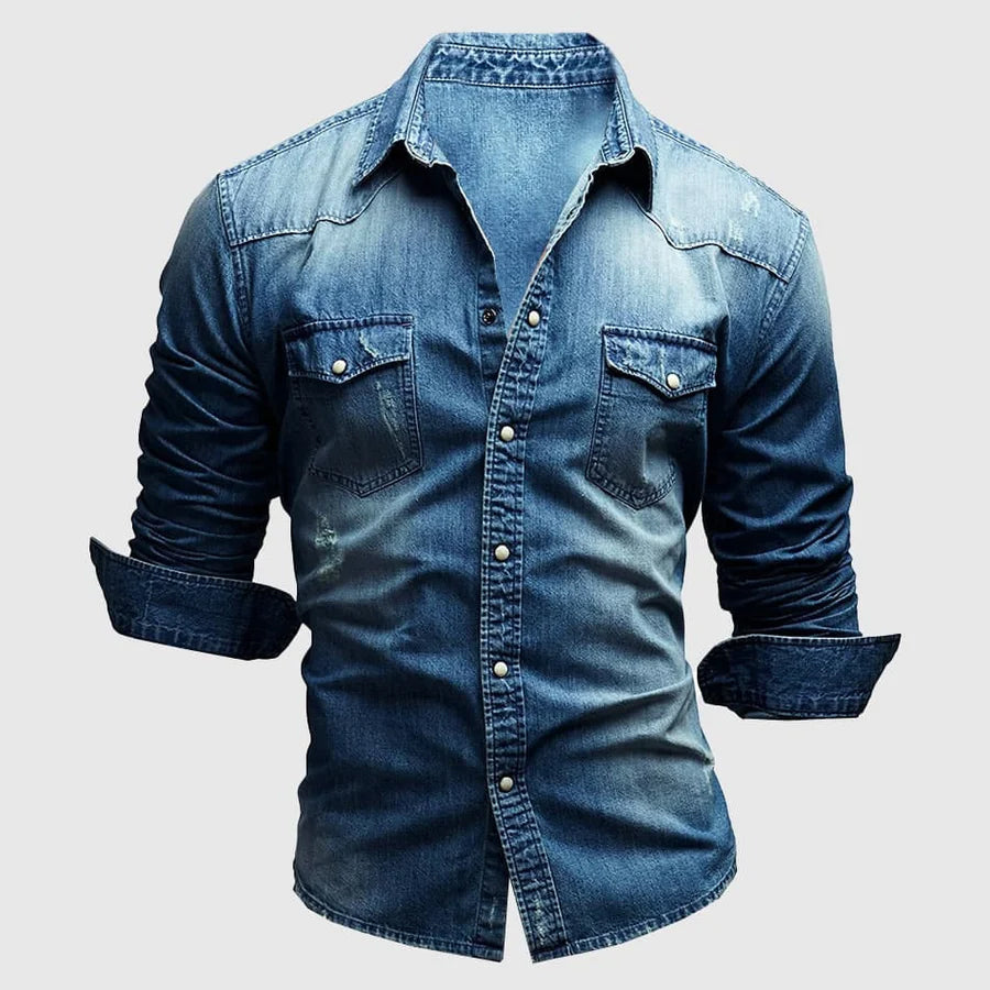 LIAM™ | Slim-Fit Denim Shirt