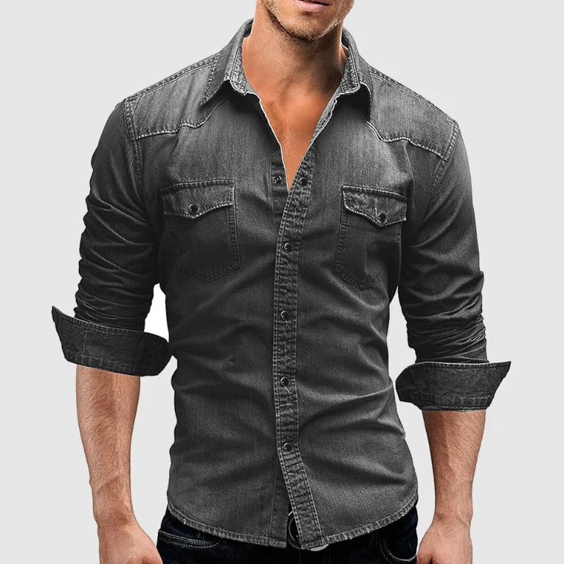 LIAM™ | Slim-Fit Denim Shirt