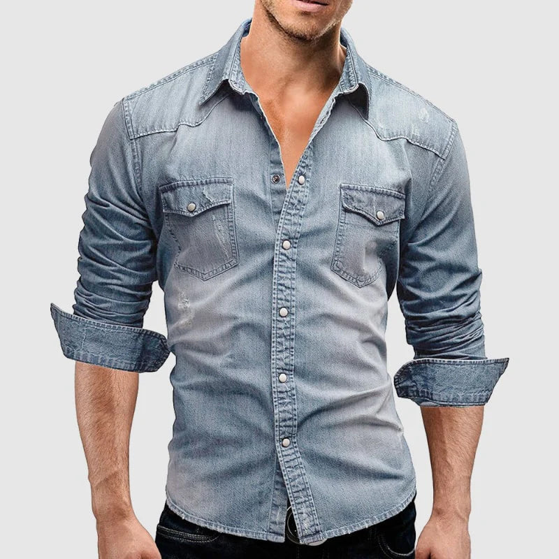 LIAM™ | Slim-Fit Denim Shirt