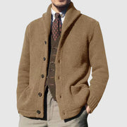 LIAM™ | Men's Lapel Collar Knit Cardigan
