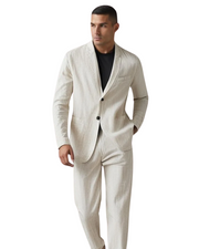 LIAM™ | Men's Pure Linen Coord