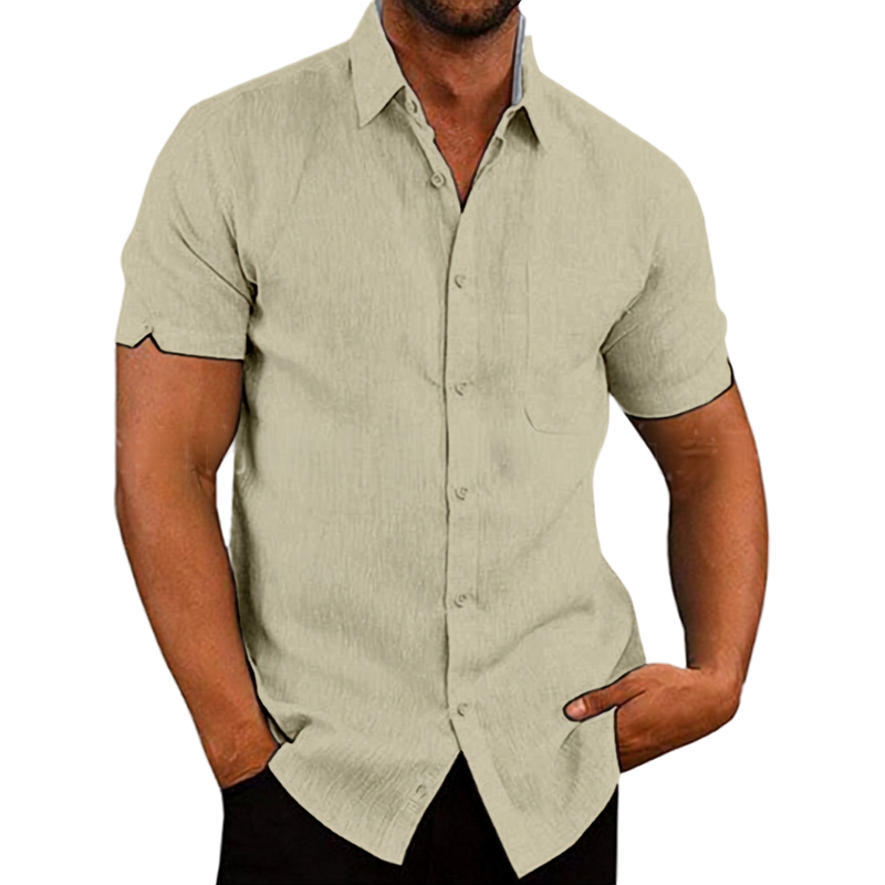 LIAM™ | Men's Short-Sleeve Linen Shirt