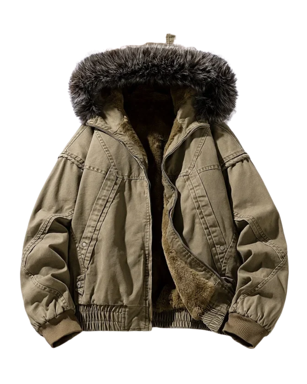 LIAM™ | Elegant Fleece-Lined Cargo Jacket