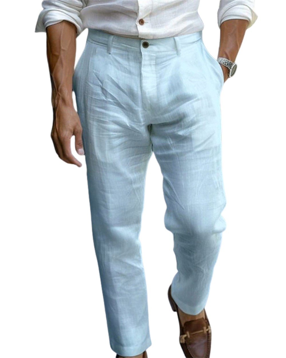LIAM™ | Men's Pleated Linen Trousers